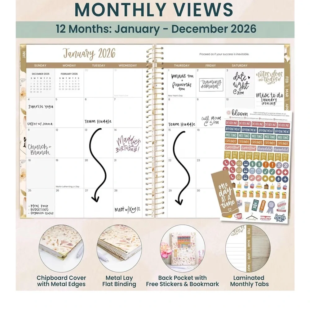 New 2026 Floral Planner Bloom Planners